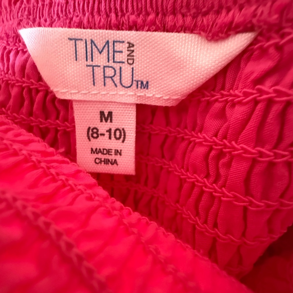 3/10$ Time and Tru Bright Pink Dress - Picture 3 of 3